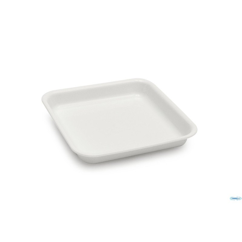 VASSOIO ANTIASSORBENTE IN PMMA CM.22X22X3,5 BIANCO 130 A6-BIM