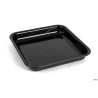 VASSOIO ANTIASSORBENTE IN PMMA CM.22X22X3,5 NERO 130 A6-NER