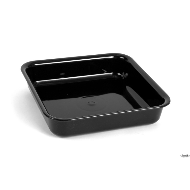 VASSOIO ANTIASSORBENTE IN PMMA CM.22X22X5 NERO 128 A6-NER