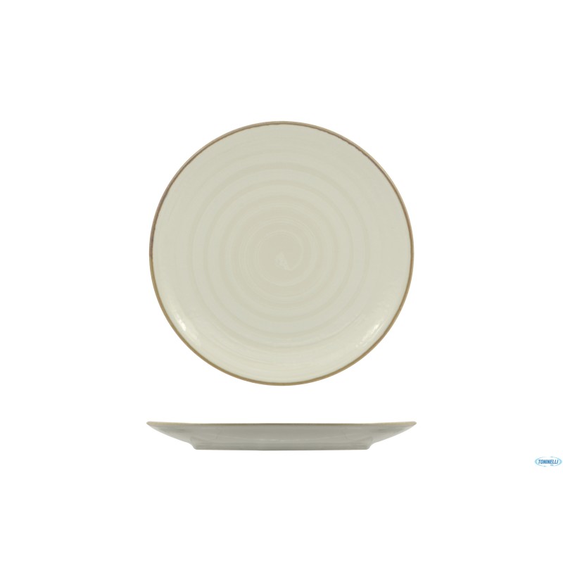 VORTEX BIANCO - SIVIGLIA PIATTO PIANO CM 28