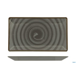 VORTEX GRIGIO - KIMI PIATTO RETTANGOLARE CM29X17,5