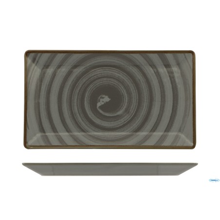 VORTEX GRIGIO - KIMI PIATTO RETTANGOLARE CM29X17,5