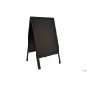 WOODY - LAVAGNA DA TERRA DOPPIA NERA, MODELLO IN PINO AREA LAVAGNA CM 58X87 MISURE COMPLESSIVE CM 69X125X56,5    SBS-BL-120