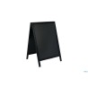 WOODY- LAVAGNA DA TERRA DOPPIA IN LEGNO DI PINO, CORNICE NERA, AREA LAVAGNA CM 47X67 MISURE COMPLESSIVE CM 85X55X54,5 SBD-BL-85