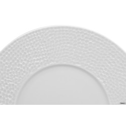 ZEN TUNISIE MARTELLATO BIANCO-PIATTO PIANO CM.31  8900631