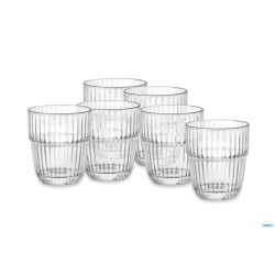 BARSHINE CONFEZIONE 6 BICCHIERI DOF CL 39,5 TEMPERATO E IMPILABILE 127314