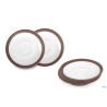 COFFEE E CO.-MARRONE CONFEZIONE 6 PIATTINI CAFFE CM.12   A4183Y126T46