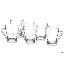 DEBORA - CONFEZIONE 6 TAZZE THE CL 24 MANICO INOX