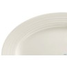 ECLIPSE-PIATTO OVALE CM 26X18 A FALDA- ALLUMINA