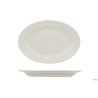 ECLIPSE-PIATTO OVALE CM 32X22 A FALDA- ALLUMINA