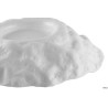 KRATERE- PIATTO CM 28 H 5,5 BIANCO MATT INT.LUCIDO