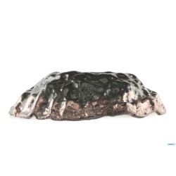 KRATERE- PIATTO CM 28 H 5,5 NERO E RAME