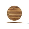 ACACIA-TAGLIERE TONDO CM 30 H.1,5 CON SCANALATURA
