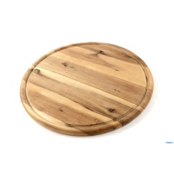 ACACIA-TAGLIERE TONDO CM 30 H.1,5 CON SCANALATURA