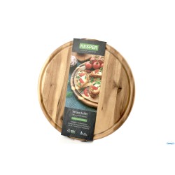 ACACIA-TAGLIERE TONDO CM 30 H.1,5 CON SCANALATURA