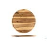 ACACIA-TAGLIERE TONDO CM 32 H.2 CON SCANALATURA