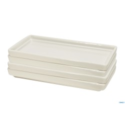 B.B. WHITE-PIATTO RETTANGOLARE CM.20,3X10,3X2,1  BA2672