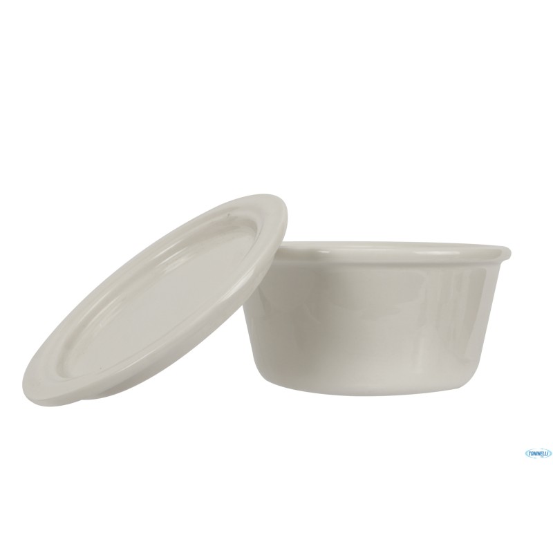 B.B. WHITE-VASETTO CILINDRICO ML.290 CON COPERCHIO 100MM 6923D-4.25-T