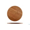 BAMBOO DARK-TAGLIERE TONDO CM 26 H.1,3 CON SCANALATURA