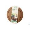 BAMBOO DARK-TAGLIERE TONDO CM 26 H.1,3 CON SCANALATURA