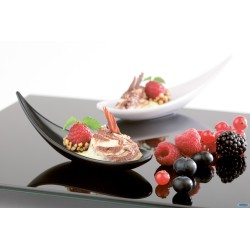 BOAT-CUCCHIAIO FINGERFOOD CM14,5X4,5XH.4,5  MELAMINA, NERO 84141
