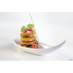BOAT-CUCCHIAIO FINGERFOOD CM14,5X4,5XH.4,5 MELAMINA, BIANCO 84140
