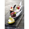 BOAT-CUCCHIAIO FINGERFOOD CM14,5X4,5XH.4,5 MELAMINA, BIANCO 84140