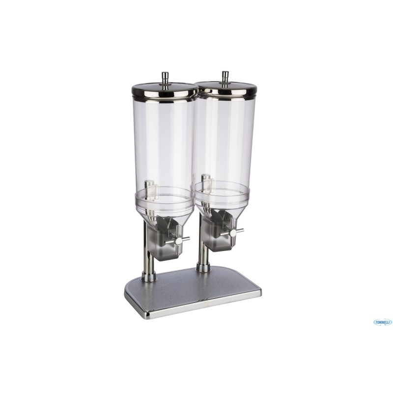 BUFFET-DISTRIBUTORE CEREALI CM 22X35XH.5  MATERIALE SAN - COPERCHIO IN ACCIAIO INOX 11807