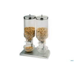 BUFFET-DISTRIBUTORE CEREALI CM 22X35XH.5  MATERIALE SAN - COPERCHIO IN ACCIAIO INOX 11807