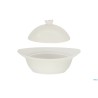 COCOTTE BIANCA OVALE CON COPERCHIO CM.16,6X14,3XH.9 BA0260