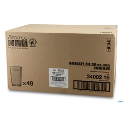 CONIQUE - BICCHIERE CL.57 IMPILABILE ART.34002 VETRO TEMPERATO ADATTO PER SHAKER