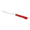 DE LUXE-CONFEZIONE 6 COLTELLI BISTECCA-PIZZA LAMA CM 12 ROSSO