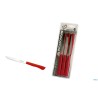 DE LUXE-CONFEZIONE 6 COLTELLI BISTECCA-PIZZA LAMA CM 12 ROSSO