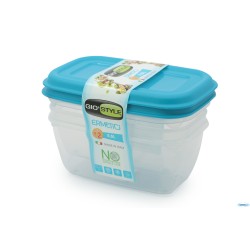 ERMETICI BLU-SET 2 CONTENITORI RETTANGOLARI L.0,5-6465285
