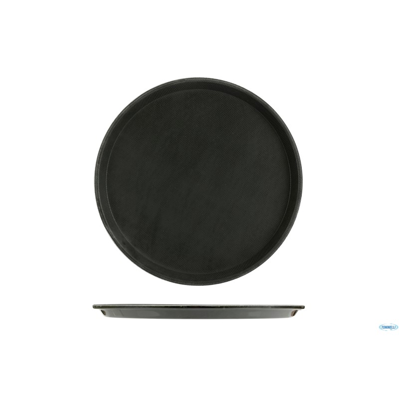 GASTRO-VASSOIO CM 35,5XH.2 CM FIBRA DI VETRO, SUPERFICIE ANTISCIVOLO NERA GASTRO-VASSOIO CM 35,5XH.2 CM FIBRA DI VETRO, SUPERFICIE ANTISCIVOLO NERA