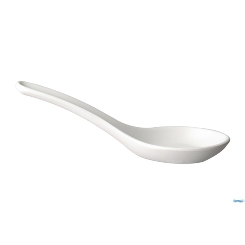 HONG KONG-CUCCHIAIO MELAMINA.BIANCO CM13,5X4,5 83486  INDICATO PER TEMPERATURE DA-50°  70°C