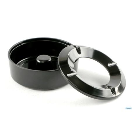 HORECAPROFESSIONAL - POSACENERE ANTIVENTO CM.10,5 NERO ASTM-4BK