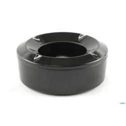 HORECAPROFESSIONAL - POSACENERE ANTIVENTO CM.10,5 NERO ASTM-4BK
