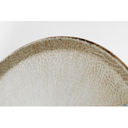 IRYS BROWN - PIATTINO PANE COUPE CM.16,5 FORMA BOSS IN PORCELLANA