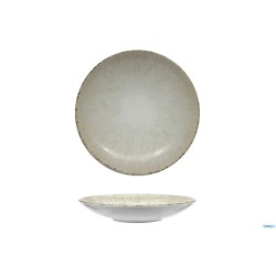 IRYS BROWN - PIATTO FONDO COUPE FORMA VANILLA CM.21,5 PORCELLANA
