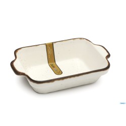 JUST SESAME CREMA-PIROFILA RETT. CM.24X15 H.5  6696M-C356-9.5