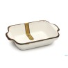 JUST SESAME CREMA-PIROFILA RETT. CM.24X15 H.5  6696M-C356-9.5