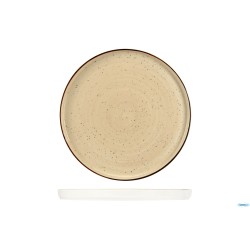 JUSTCOLOR CREAM-PIATTO TONDO CON BORDO CM.28,5 HP11199-1096K1
