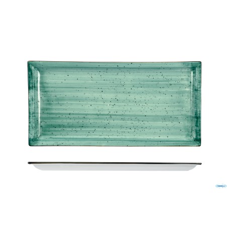JUSTCOLOR GREEN-PIATTO RETTANGOLARE CM.35,6X18,2 HP9621-1096K2