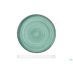 JUSTCOLOR GREEN-PIATTO TONDO CON BORDO CM.28,5 HP11199-1096K2