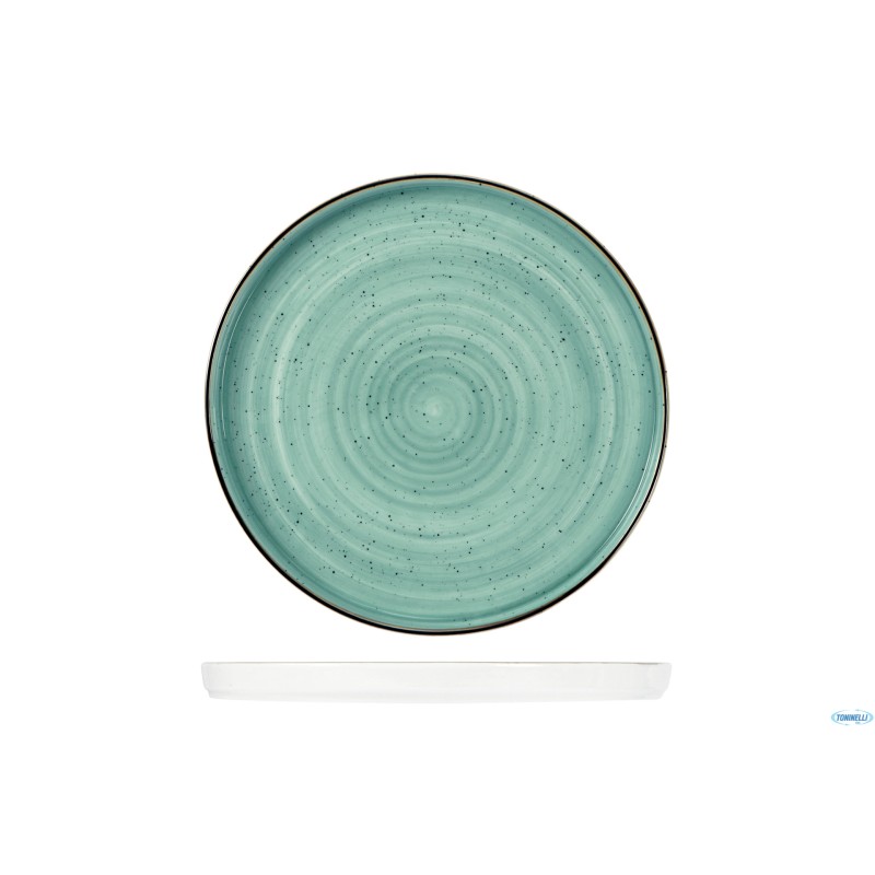 JUSTCOLOR GREEN-PIATTO TONDO CON BORDO CM.28,5 HP11199-1096K2
