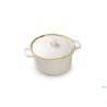 JUSTCOLOR SESAME CREMA-MINI CASSERUOLA CON COPERCHIO CM.13,5X10 H.7 5402M-C356-5.25-T