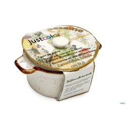 JUSTCOLOR SESAME CREMA-MINI CASSERUOLA CON COPERCHIO CM.13,5X10 H.7 5402M-C356-5.25-T