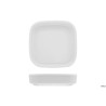 JUSTWHITE-PIATTINO QUADRO BORDO ALTO CM.9,2X9,2  HHP0782-2