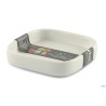 JUSTWHITE-PIATTINO QUADRO BORDO ALTO CM.9,2X9,2  HHP0782-2